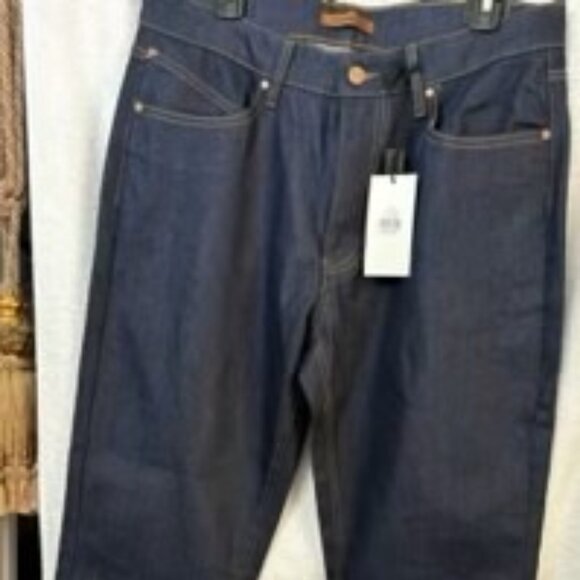 French Connection Lexington indigo trouser jeans with zip fly NWT Men's 34 x 32 - Picture 1 of 13